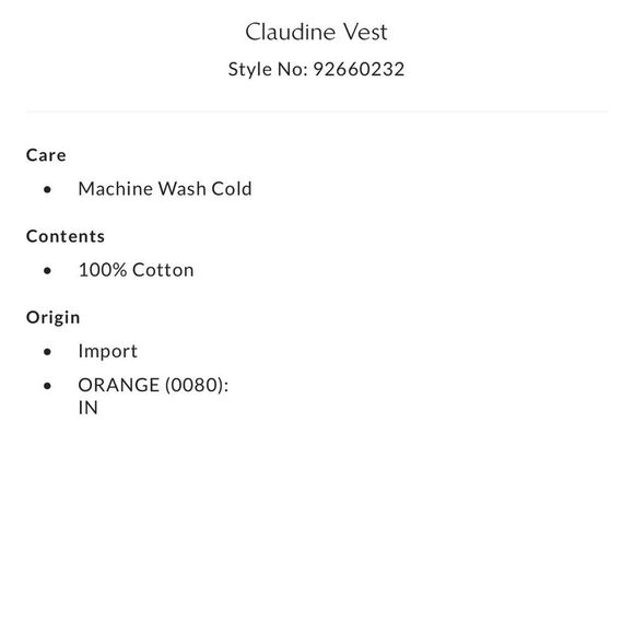 Free People Claudine Gingham Check Print Vest in Navy Combo NWOT - Picture 7 of 7